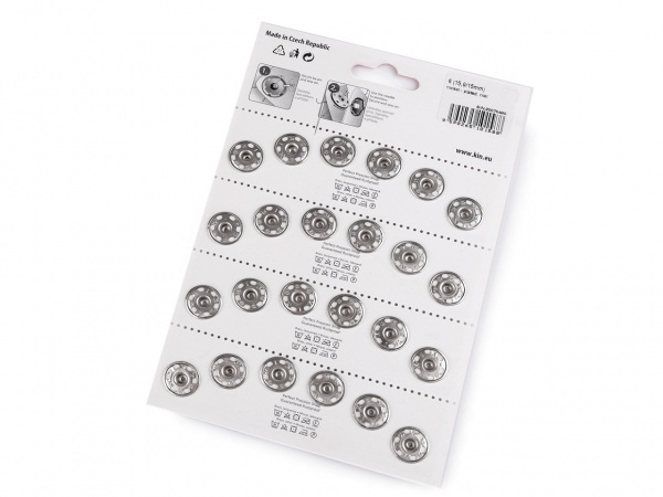 Kovové patentky / stiskací knoflíky vel. 6