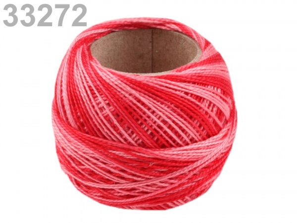 Vyšívací příze Perlovka ombré Niťárna