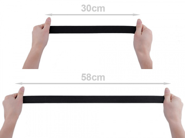 Pruženka hladká šíře 30 mm tkaná