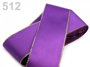 Stuha taftová s lurexem šíře 40 mm