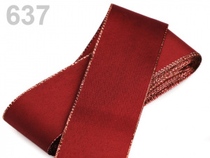 Stuha taftová s lurexem šíře 40 mm