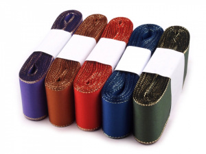 Stuha taftová s lurexem šíře 40 mm