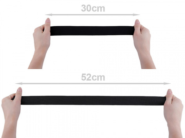 Pruženka hladká šíře 35 mm tkaná