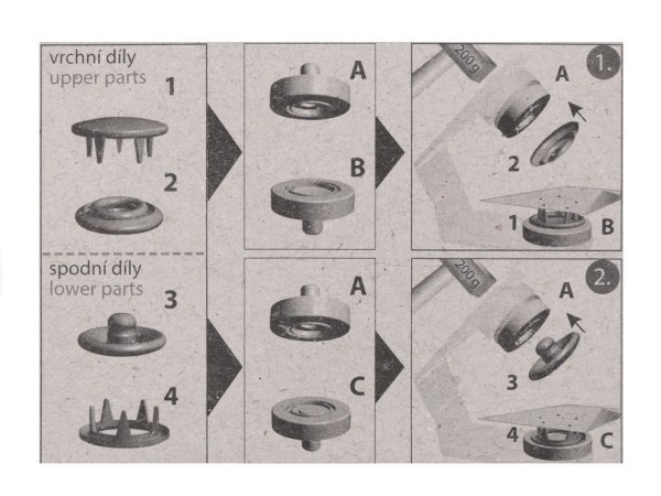 Roland style Ø11 mm nikl