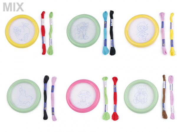 Dětské vyšívání s rámečkem