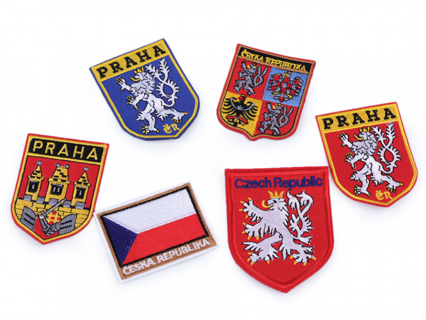 Nažehlovačka znak ČR a Praha