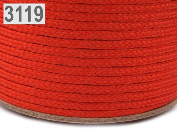 Oděvní šňůra PES Ø4 mm ČESKÝ VÝROBEK