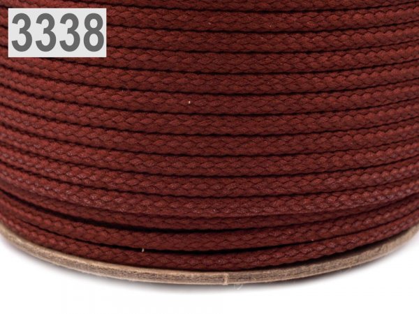 Oděvní šňůra PES Ø4 mm ČESKÝ VÝROBEK