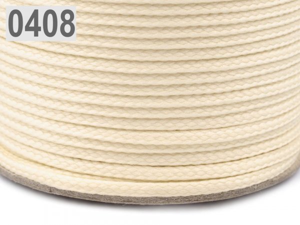 Oděvní šňůra PES Ø4 mm ČESKÝ VÝROBEK