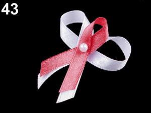 Svatební mašličky / voničky šíře 35 mm saténové