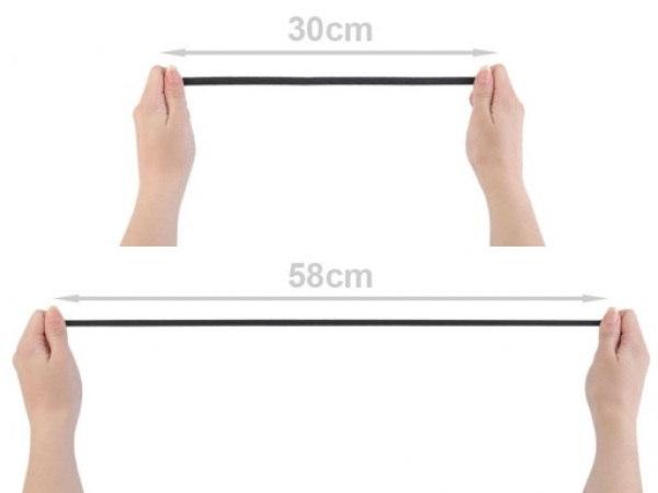 Pruženka prádlová šíře 8 mm černá