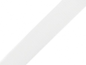 Popruh polypropylénový šíře 25mm bílý, černý