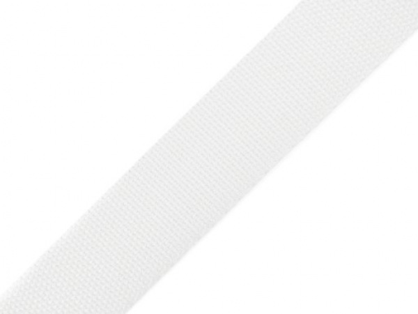 Popruh polypropylénový šíře 25mm bílý, černý