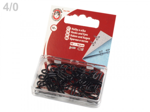Háčky a očka velikost 2/0 a 4/0