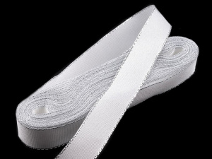 Stuha taftová s lurexem šíře 15 mm