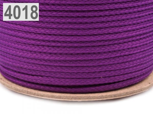 Oděvní šňůra PES Ø4 mm ČESKÝ VÝROBEK