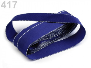 Stuha taftová šíře 25 mm s lurexem