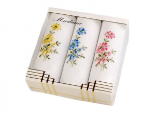 Dámský kapesník vyšívaný / dárková kazeta