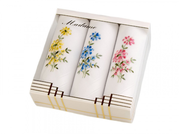 Dámský kapesník vyšívaný / dárková kazeta