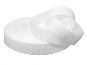 Popruh polypropylénový šíře 40 mm bílý, černý