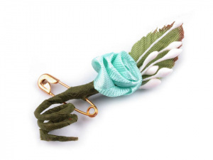 Svatební vývazek 20x50mm se spínacím špendlíkem