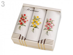 Dámský kapesník vyšívaný / dárková kazeta