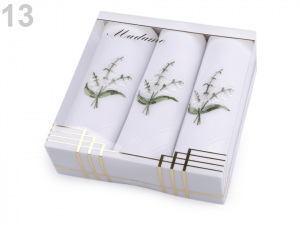 Dámský kapesník vyšívaný / dárková kazeta