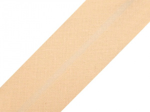 Šikmý proužek bavlněný šíře 20 mm zažehlený