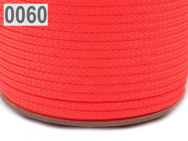 Oděvní šňůra PES Ø4 mm ČESKÝ VÝROBEK