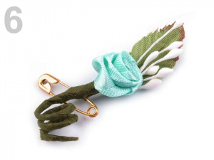 Svatební vývazek 20x50mm se spínacím špendlíkem