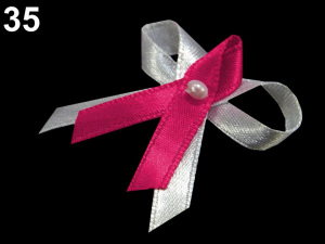 Svatební mašličky / voničky šíře 35 mm saténové