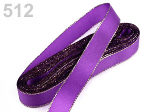 Stuha taftová s lurexem šíře 15 mm