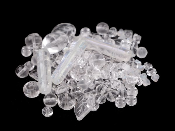 Skleněné korálky ramš mačkanice