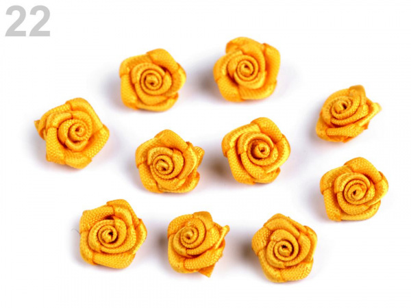 Saténová růže Ø10 mm