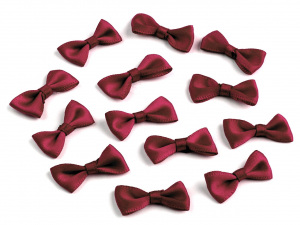 Svatební / prádlové mašličky 12x25 mm saténové