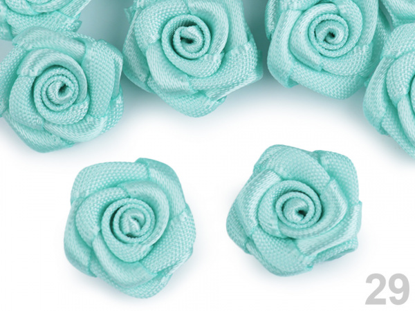 Saténová růže Ø15 mm