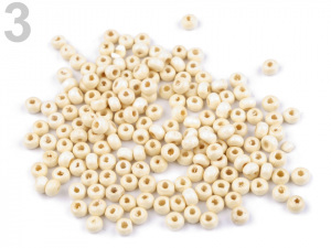 Dřevěné korálky Ø5 mm 2. jakost