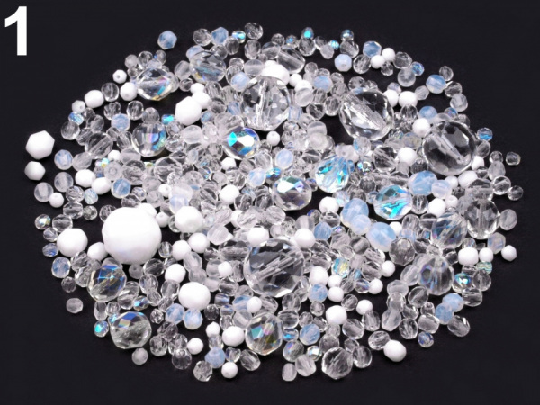 Skleněné korálky ramš broušené ohňovky 2. jakost