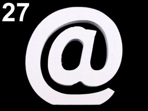 Dřevěná dekorace písmena abecedy