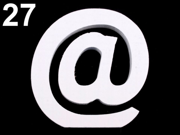 Dřevěná dekorace písmena abecedy