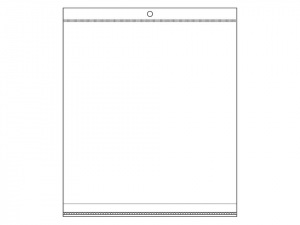 PP sáček s lepicí klopou a závěsem 20x24 cm