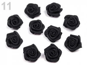 Saténová růže Ø10 mm