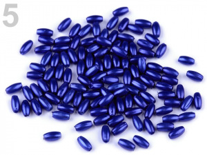 Plastové voskové korálky / perly Glance rýže 3x6 mm