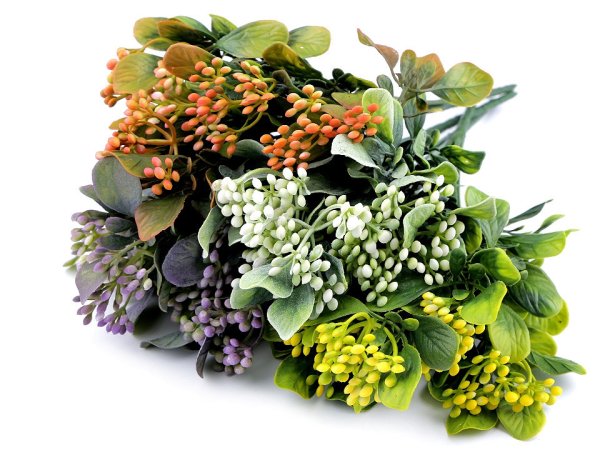 Umělá větvička s bobulemi