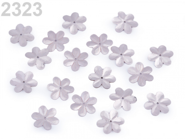 Flitry Ø15 mm květy lesklé