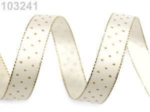 Stuha s lurexem šíře 15 mm