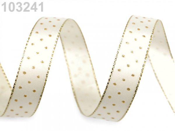 Stuha s lurexem šíře 15 mm