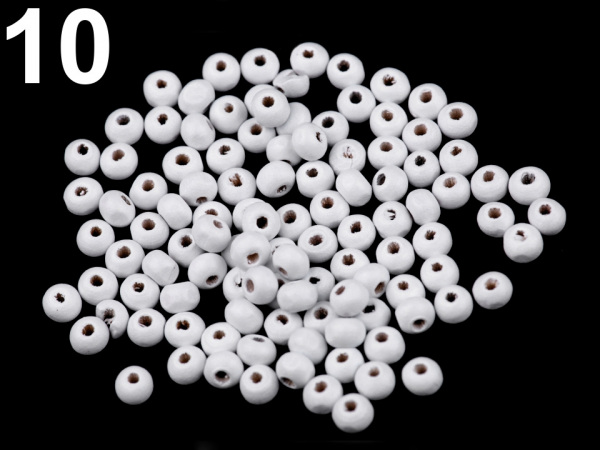 Dřevěné korálky Ø5 mm 2. jakost