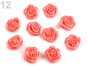 Saténová růže Ø10 mm