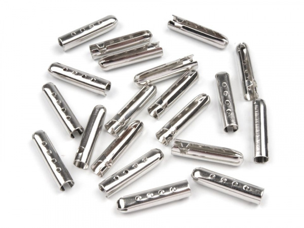 Kovová koncovka na šňůrky 5x22 mm